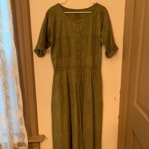 Vintage Green Denim Dress